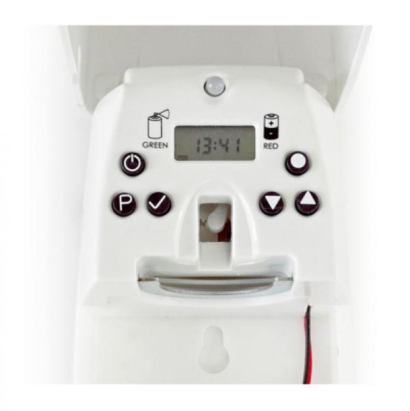 Duftspender P+L LCD frei programmierbar, verchromt, für 270 ml Raumduft-Dosen von Pelsis Washroom Duftspender P+L LCD frei programmierbar, verchromt, für 270 ml Raumduft-Dosen von Pelsis Washroom